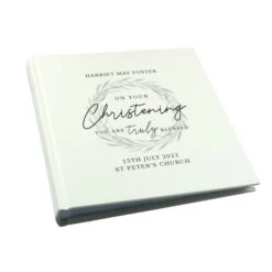 Personalised "Truly Blessed" Christening Square Photo Album -PERSONALISE STORE p1012a36 4