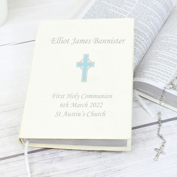 Personalised Blue Cross Holy Bible - Eco-friendly 2 Personalised Blue Cross Holy Bible - Eco-friendly - Image 2