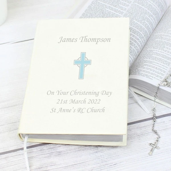 Personalised Blue Cross Holy Bible - Eco-friendly 3 Personalised Blue Cross Holy Bible - Eco-friendly - Image 3