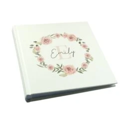 Personalised Floral Wreath Square Photo Album 11 Personalised Floral Wreath Square Photo Album -PERSONALISE STORE p1012a67 4