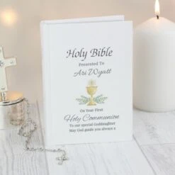 Personalised First Holy Communion Holy Bible