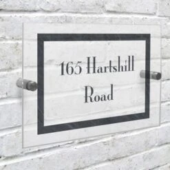 Personalised Slate Effect Acrylic House Sign -PERSONALISE STORE p101362 2