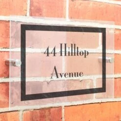 Personalised Slate Effect Acrylic House Sign -PERSONALISE STORE p101362 3