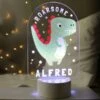 Personalised Roarsome Dinosaur LED Colour Changing Night Light