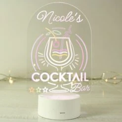 Personalised Cocktail LED Colour Changing Night Light -PERSONALISE STORE p1013a04 3