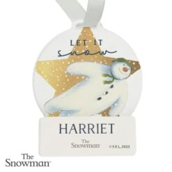 Personalised The Snowman Acrylic Decoration -PERSONALISE STORE p1013a19 4
