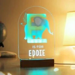 Personalised Animal Alphabet Wooden Based LED Light -PERSONALISE STORE p1013a50 7