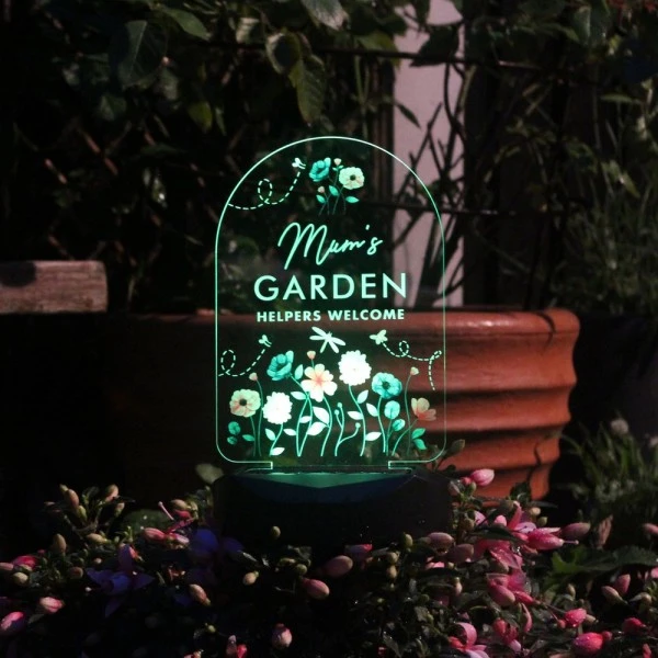 Personalised Flower Garden Outdoor Solar Light 2 Personalised Flower Garden Outdoor Solar Light - Image 2