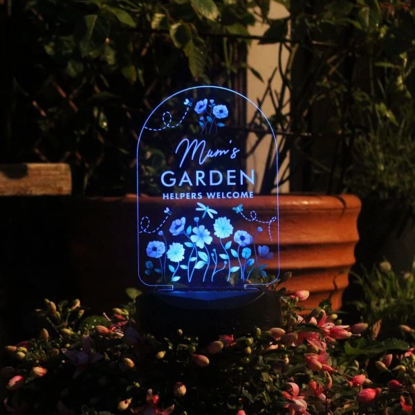 Personalised Flower Garden Outdoor Solar Light 6 Personalised Flower Garden Outdoor Solar Light - Image 6