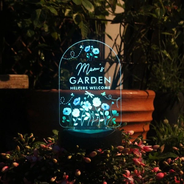 Personalised Flower Garden Outdoor Solar Light 7 Personalised Flower Garden Outdoor Solar Light - Image 7