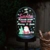 Personalised Santa Stop Here Outdoor Solar Light