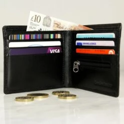 Personalised Message Leather Wallet -PERSONALISE STORE p101419 2
