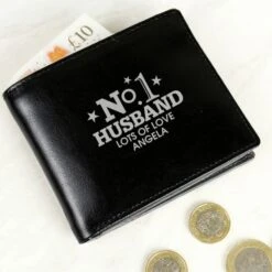 Personalised No.1 Leather Wallet -PERSONALISE STORE p1014a15 2