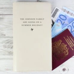 Personalised Any Message Travel Document Holder -PERSONALISE STORE p1014a36 2