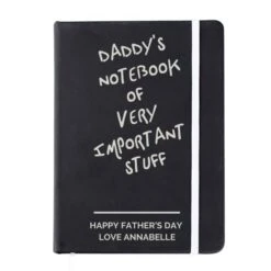 Personalised Free Text Black Hardback Notebook -PERSONALISE STORE p1014b81 4