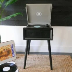 Personalised Retro Style Record Player On Legs - Grey - Record Sticker 11 Personalised Retro Style Record Player On Legs - Grey - Record Sticker -PERSONALISE STORE personalised retro style record player on legs grey record sticker 04