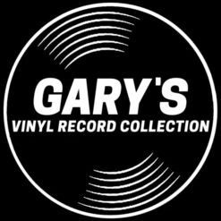 Personalised 12 Inch Record Storage Box - Black Leather Effect With Metal Trim - Record Sticker -PERSONALISE STORE record sticker white