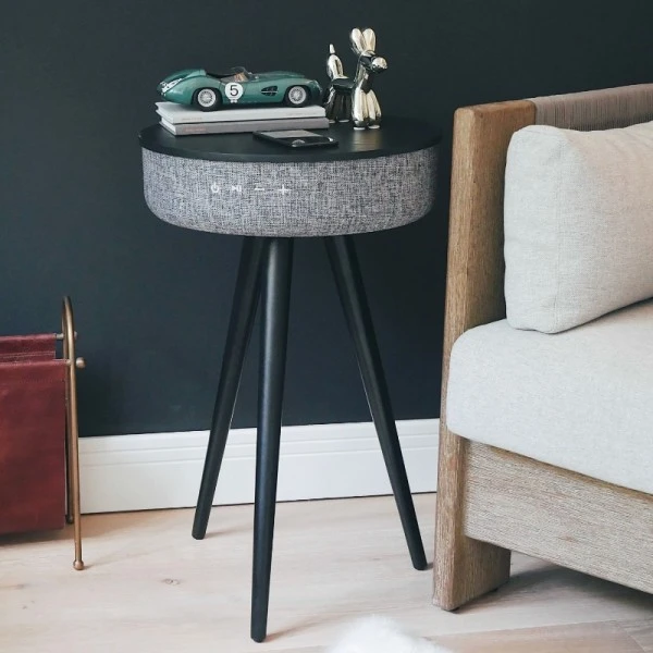 Tabblue Personalised Bluetooth Side Table With Surround Sound - Black - Beer Sticker 3 Tabblue Personalised Bluetooth Side Table With Surround Sound - Black - Beer Sticker - Image 3