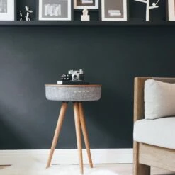 Tabblue Personalised Bluetooth Side Table With Surround Sound - Dark Wood - Whiskey Sticker -PERSONALISE STORE tabblue personalised bluetooth side table with surround sound dark wood 01 1 1